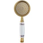 VALAZ Alcachofa de mano con porcelana en dorado envejecido - Imagen 3