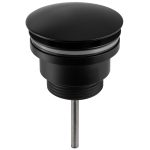 VALAZ Valvula click clack para lavabo o bide redondo negro mate