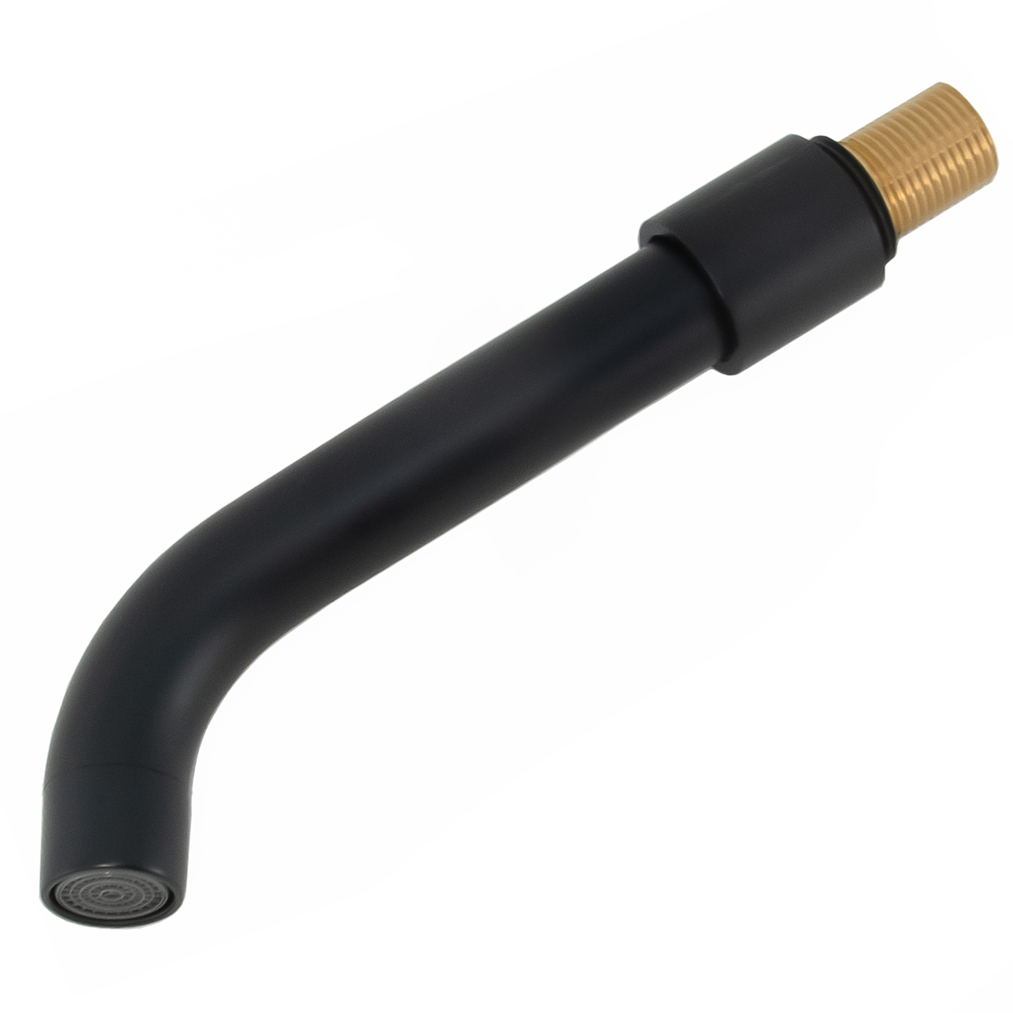 15-NG-2 VALAZ Caño redondo de 15cm negro mate con rosca 1 - Imagen 1