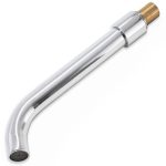 VALAZ Caño redondo 21cm cromado con rosca 1