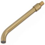 VALAZ Caño redondo de 26CM oro mate con protección PVD y rosca