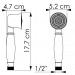 VALAZ Alcachofa de mano en dorado envejecido - Imagen 2