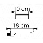 VALAZ Caño cascada cromado TJ007 con rosca 1 - Imagen 2