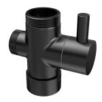 VALAZ Distribuidor barra de ducha negro mate - Imagen 4