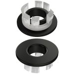 VALAZ Embellecedor rebosadero lavabo color negro mate - Imagen 3