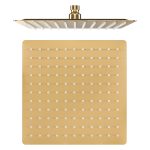 VALAZ Rociador cuadrado 30cm acero inox dorado cepillado