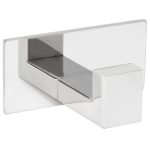 VALAZ Percha cuadrada con adhesivo pegada cromado