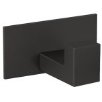 VALAZ Percha cuadrada con adhesivo pegada negro mate