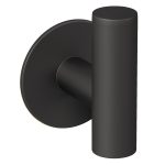 VALAZ Percha redonda con adhesivo pegada negro mate