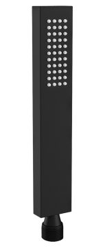 VALAZ Alcachofa de mano fina cuadrada negro mate