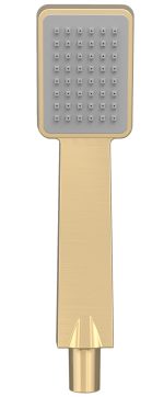 VALAZ Alcachofa de mano ancha cuadrado dorado cepillado