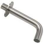 VALAZ Caño redondo 21cm acero cepillado con rosca 1