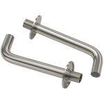 VALAZ Caño redondo 26cm acero cepillado con rosca 1 - Imagen 3