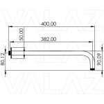 VALAZ Soporte pared redondo oro mate con protección PVD - Imagen 2