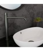Grifo Níquel Cepillado Caño Alto De Lavabo Sirio IO - Imagen 2