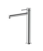 Grifo De Caño Alto Acero Inox Y Acabado En Plata Persio IO