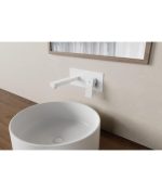 Grifo Empotrado Blanco De Lavabo Orion IO