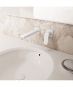 Grifo empotrado de lavabo  blanco mate Marriot IO - Imagen 2