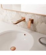 Grifo Empotrado De Lavabo Cobre Cepillado Marriot IO - Imagen 2