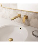 Grifo Empotrado De Lavabo Oro Cepillado Marriot IO - Imagen 2