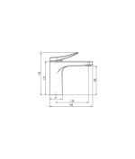 Grifo De Lavabo Titanio Clio IO - Imagen 2