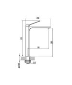 Grifo De Caño Alto Níquel Cepillado Tarsio IO - Imagen 2