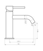 Grifo Negro De Lavabo Sirio IO - Imagen 2