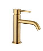 Grifo Oro Cepillado De Lavabo Sirio IO