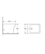 Bidé compacto blanco Rimless Nikko - Imagen 2