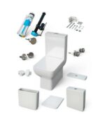 Inodoro compacto blanco Rimless Creta - Imagen 3