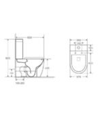 Inodoro compacto blanco Rimless Génova - Imagen 6