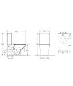 Inodoro blanco Rimless Nikko - Imagen 6