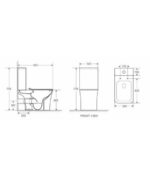 Inodoro blanco rimless new Palermo - Imagen 6