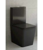 Pack Inodoro + bidé negro compacto Rimless Pisa - Imagen 2