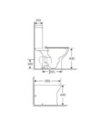 Inodoro blanco Rimless Porto - Imagen 5