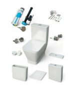 Inodoro compacto blanco Rimless Rhodas - Imagen 3