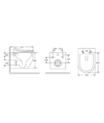 Inodoro suspendido inteligente blanco Rimless Smart - Imagen 2
