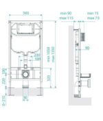 Inodoro suspendido inteligente blanco Rimless Smart - Imagen 9
