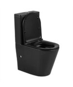 Inodoro compacto negro Rimless Turín - Imagen 2