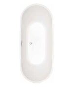 Bañera exenta blanca de diseño acrílica Tasmania - Imagen 4