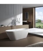 Bañera exenta blanca de diseño acrílica Tasmania